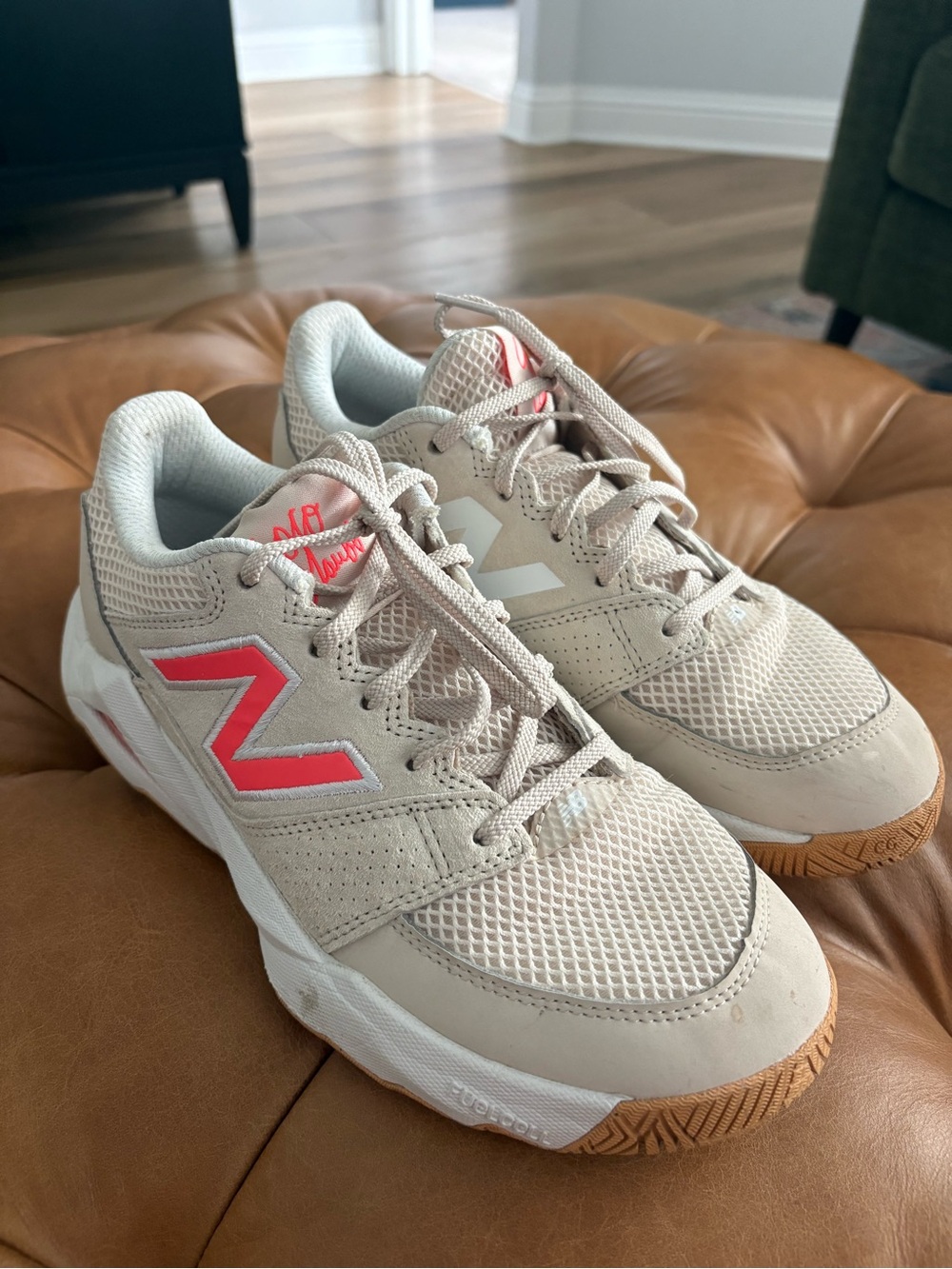 Coco Gauff New Balance tennis shoes.